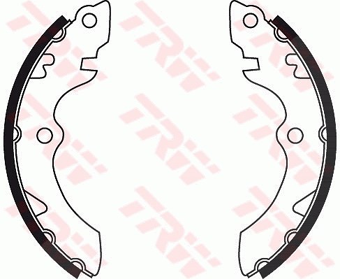 Trw Bremsbackensatz, Feststellbremse [Hersteller-Nr. GS8735] für Suzuki