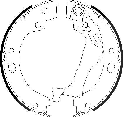 Hella Bremsbackensatz, Feststellbremse [Hersteller-Nr. 8DA355050-741] für Toyota