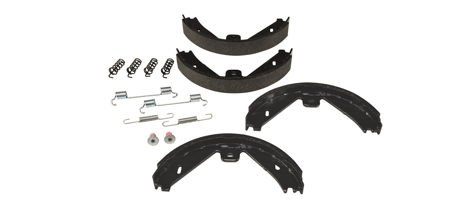 Hella Bremsbackensatz, Feststellbremse [Hersteller-Nr. 8DA355050-081] für Mercedes-Benz