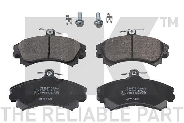 Nk Bremsbelagsatz Vorderachse [Hersteller-Nr. 229977] für Volvo, Smart, Proton, Mitsubishi