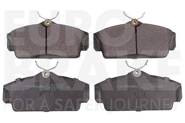 Eurobrake Satz Bremsbeläge Vorderachse [Hersteller-Nr. 5502222254] für Jaguar, Nissan
