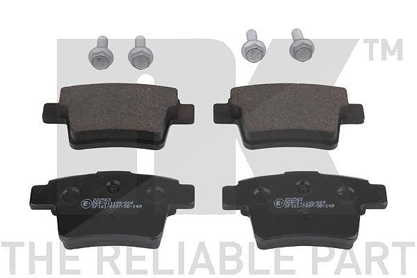 Nk Bremsbelagsatz Hinten [Hersteller-Nr. 222563] für Ford