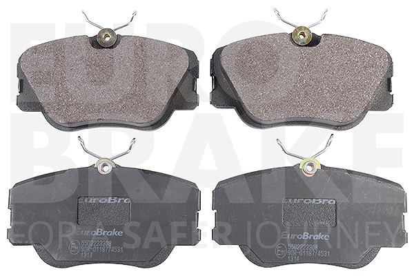 Eurobrake Bremsbelagsatz Vorderachse [Hersteller-Nr. 5502223308] für Mercedes-Benz