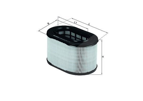 Mahle Luftfilter [Hersteller-Nr. LX669] für Mitsubishi
