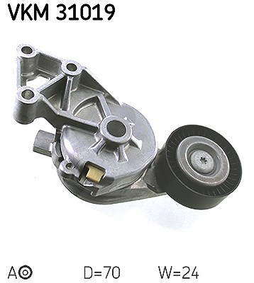 Skf Spannrolle, Keilrippenriemen [Hersteller-Nr. VKM31019] für VW, Seat, Ford, Audi, Skoda
