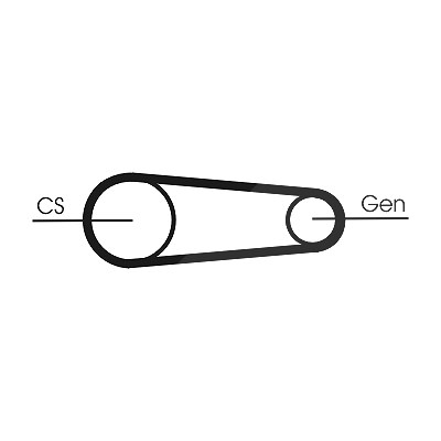 Continental Ctam Keilrippenriemensatz [Hersteller-Nr. 6PK831ELASTT1] für Ford