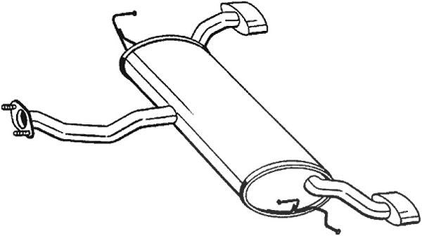 Bosal Endschalldämpfer [Hersteller-Nr. 165-417] für Kia, Hyundai