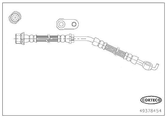 Corteco Bremsschlauch ERSTAUSRÜSTERQUALITÄT [Hersteller-Nr. 49378454] für Toyota