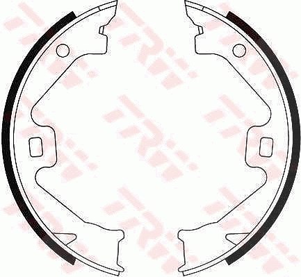 Trw Bremsbackensatz, Feststellbremse [Hersteller-Nr. GS8469] für Mg, Rover