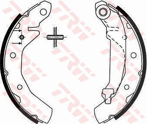 Trw Bremsbackensatz [Hersteller-Nr. GS8645] für Proton, Chevrolet, Daewoo