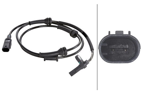 Hella Sensor, Raddrehzahl [Hersteller-Nr. 6PU012039-631] für Fiat, Ford, Abarth
