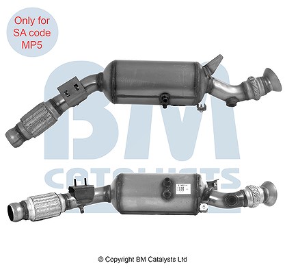 Bm Catalysts Ruß-/Partikelfilter, Abgasanlage [Hersteller-Nr. BM11461H] für Mercedes-Benz