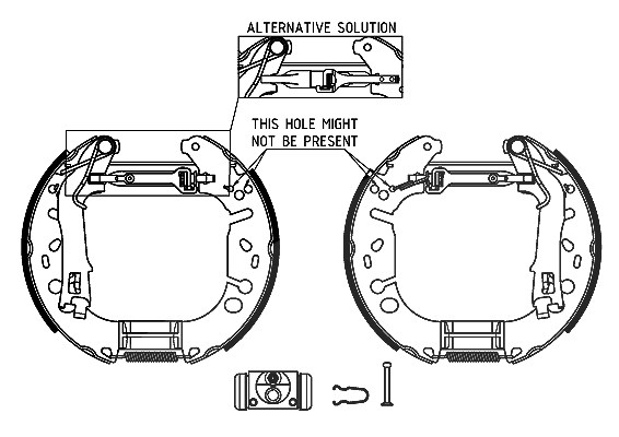 Hella Bremsbackensatz [Hersteller-Nr. 8DB355005-131] für Fiat