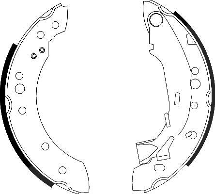 Hella Bremsbackensatz [Hersteller-Nr. 8DB355002-601] für Peugeot, Citroën