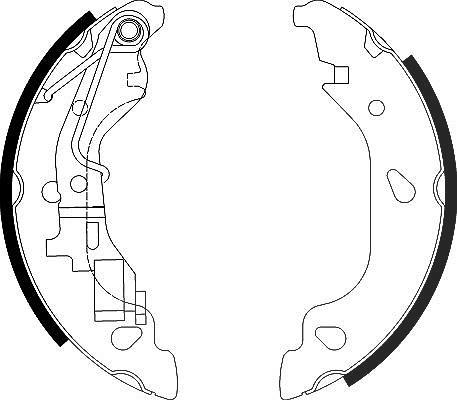 Hella Bremsbackensatz [Hersteller-Nr. 8DB355002-581] für Fiat