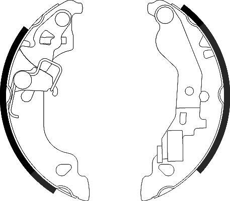 Hella Bremsbackensatz [Hersteller-Nr. 8DB355002-571] für Fiat