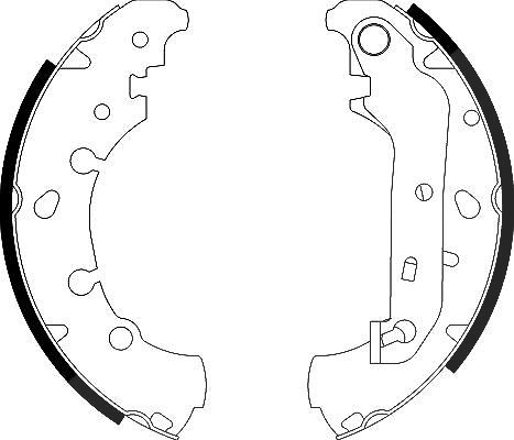 Hella Bremsbackensatz [Hersteller-Nr. 8DB355002-411] für Mazda, Ford
