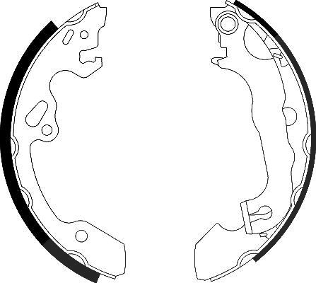 Hella Bremsbackensatz [Hersteller-Nr. 8DB355002-231] für Ford
