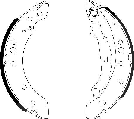 Hella Bremsbackensatz [Hersteller-Nr. 8DB355000-371] für Renault