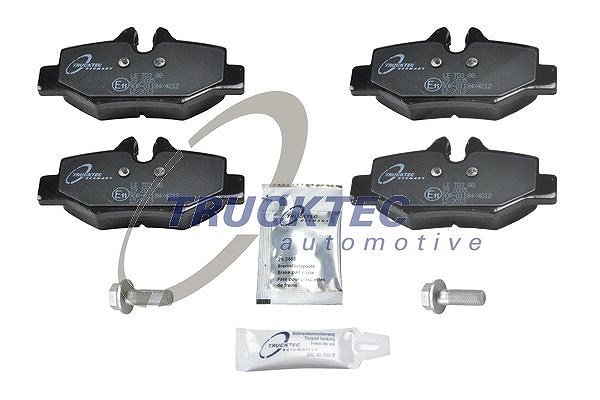 Trucktec Automotive Bremsbelagsatz, Scheibenbremse [Hersteller-Nr. 02.35.161] für Mercedes-Benz