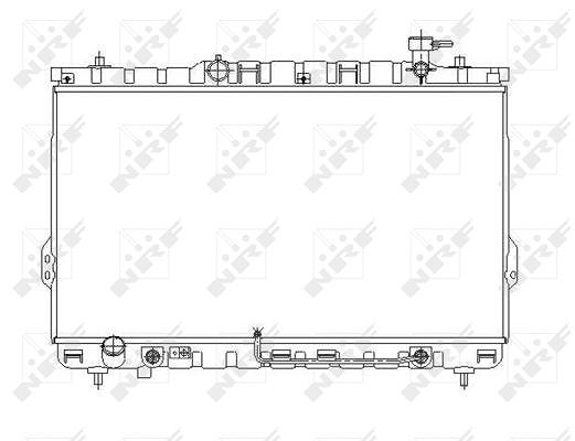 Nrf Kühler, Motorkühlung [Hersteller-Nr. 53646] für Hyundai