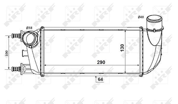 Nrf Ladeluftkühler [Hersteller-Nr. 30773] für Fiat, Ford