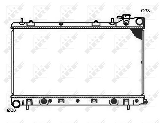 Nrf Kühler, Motorkühlung [Hersteller-Nr. 53597] für Subaru