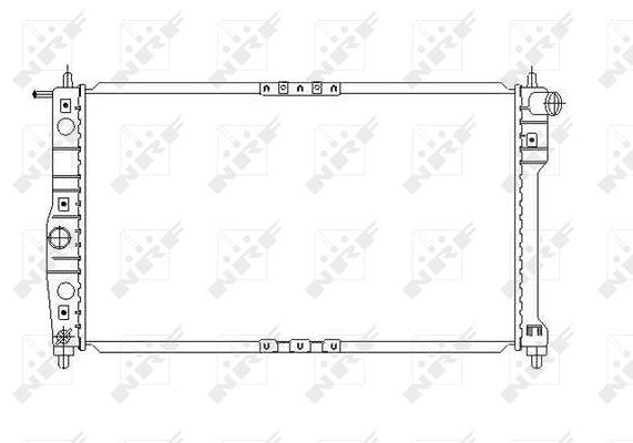 Nrf Kühler, Motorkühlung [Hersteller-Nr. 53649] für Daewoo