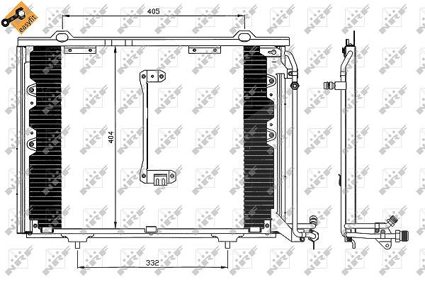 Nrf Kondensator 552x406 [Hersteller-Nr. 35214] für Mercedes-Benz