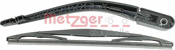 Metzger Autoteile Wischarm mit Kappe + Wischer hinten [Hersteller-Nr. 2190283] für Citroën, Peugeot, Toyota