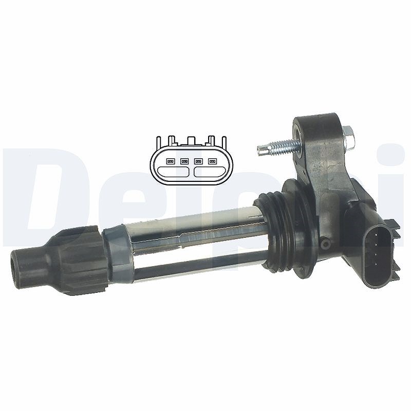 Delphi Zündspule [Hersteller-Nr. GN10494-12B1] für Cadillac, Opel, Saab, Chevrolet, Vauxhall, Suzuki