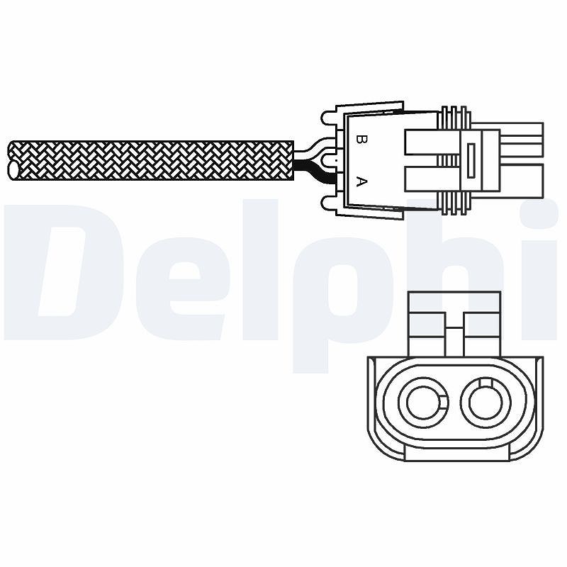 Delphi Lambdasonde [Hersteller-Nr. ES10989-12B1] für Renault
