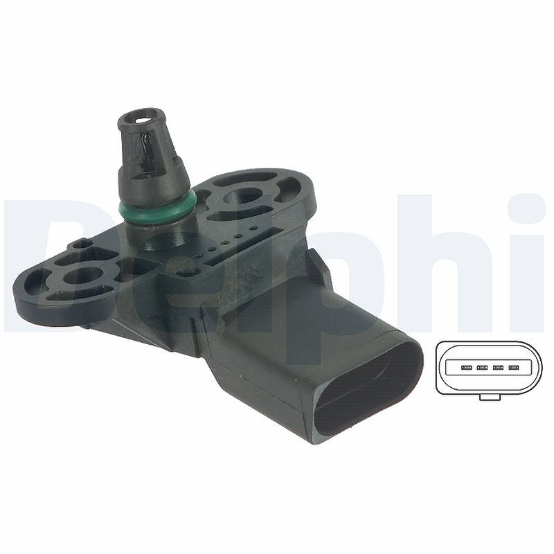 Delphi Sensor, Saugrohrdruck [Hersteller-Nr. PS10123] für Audi, Skoda, Seat, VW