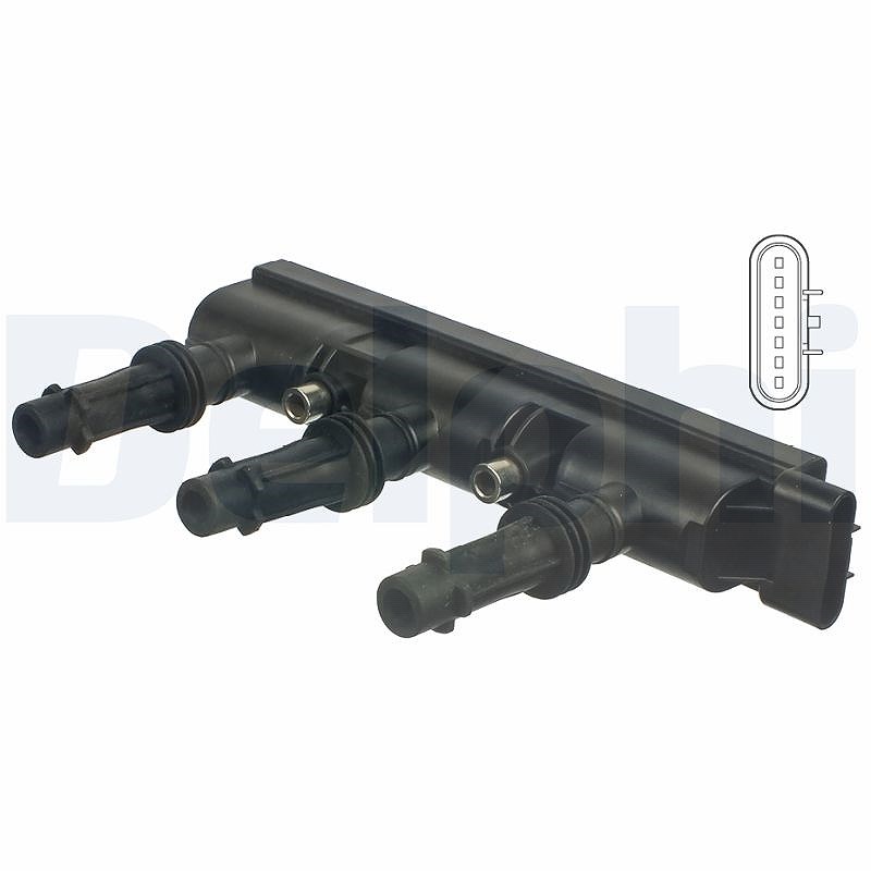 Delphi Zündspule [Hersteller-Nr. GN10477-12B1] für Opel, Vauxhall