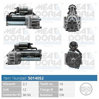 Meat & Doria Starter [Hersteller-Nr. 5014052] für Volvo, Ford, Mazda