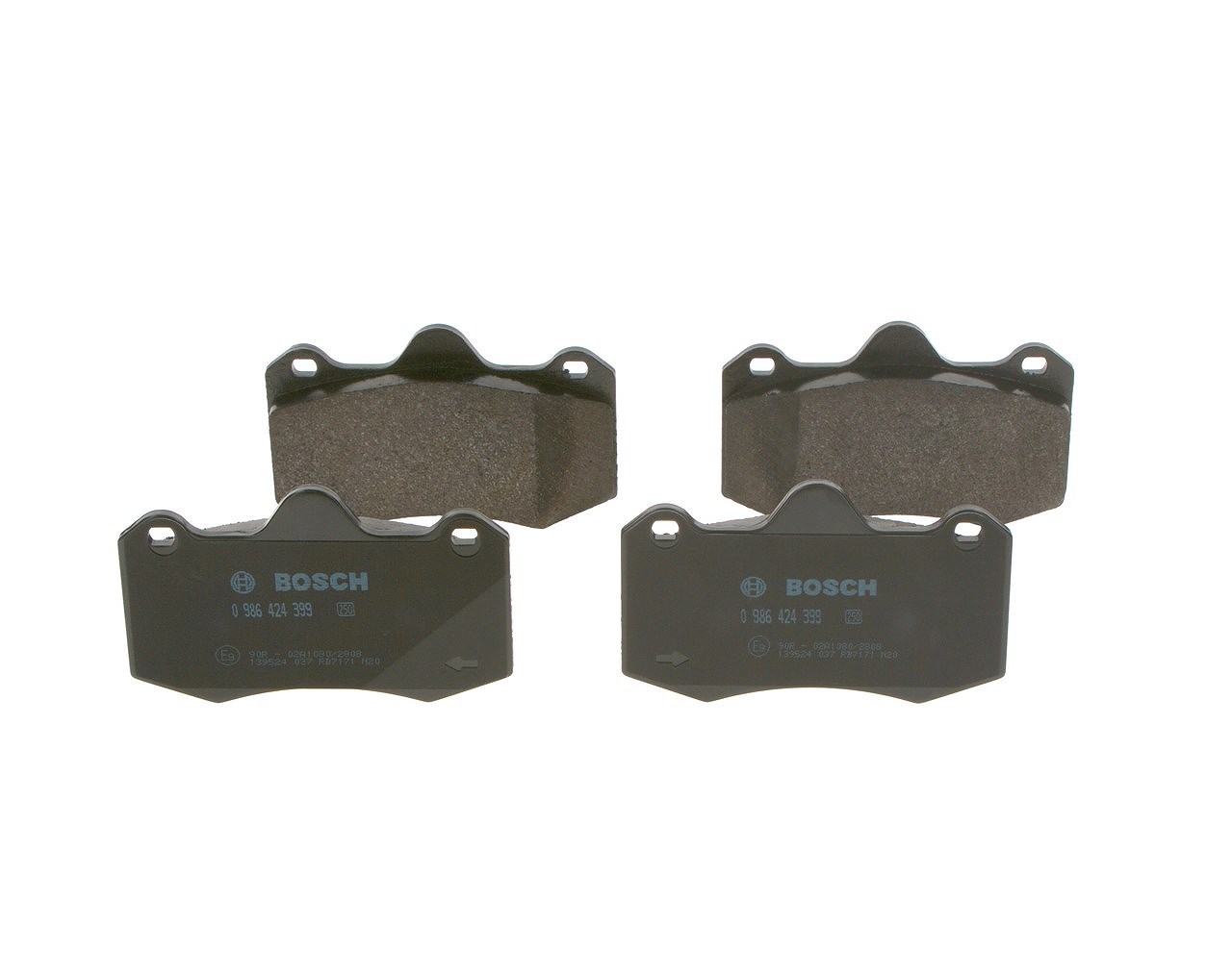 Bosch Bremsbelagsatz, Scheibenbremse [Hersteller-Nr. 0986424399] für Seat, Renault
