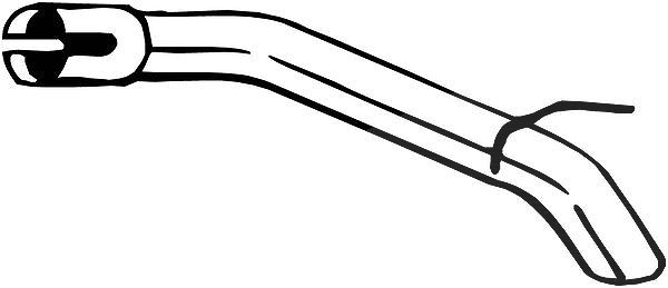 Bosal Abgasrohr [Hersteller-Nr. 700-181] für Vauxhall, Opel