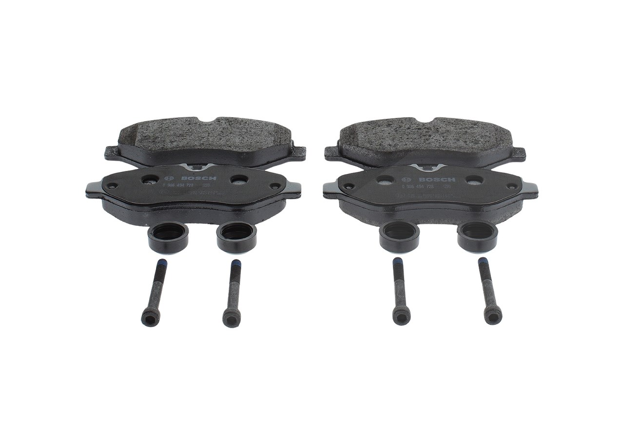 Bosch Bremsbelagsatz, Scheibenbremse [Hersteller-Nr. 0986494728] für Mercedes-Benz, VW