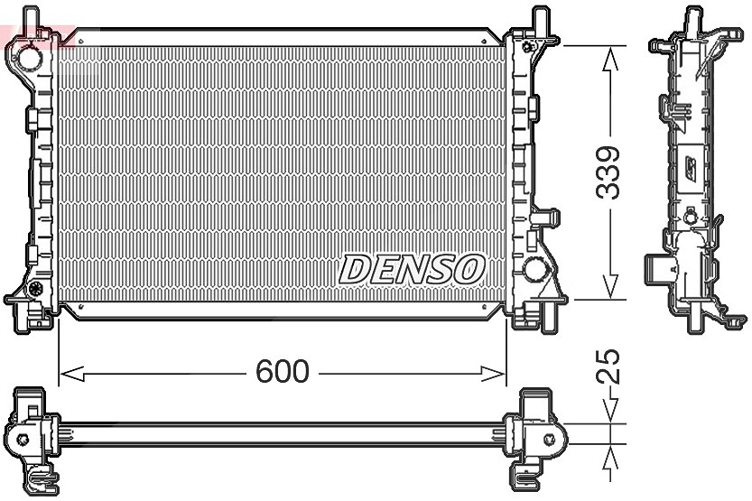 Denso Kühler, Motorkühlung [Hersteller-Nr. DRM10003] für Ford