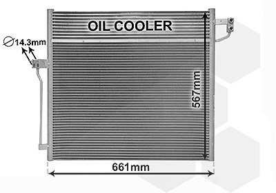 Van Wezel Kondensator, Klimaanlage [Hersteller-Nr. 30015704] für Mercedes-Benz