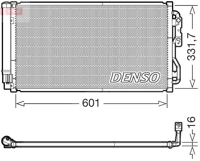 Denso Kondensator, Klimaanlage [Hersteller-Nr. DCN05033] für BMW