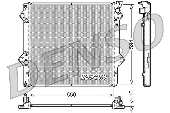 Denso Kühler, Motorkühlung [Hersteller-Nr. DRM50036] für Toyota