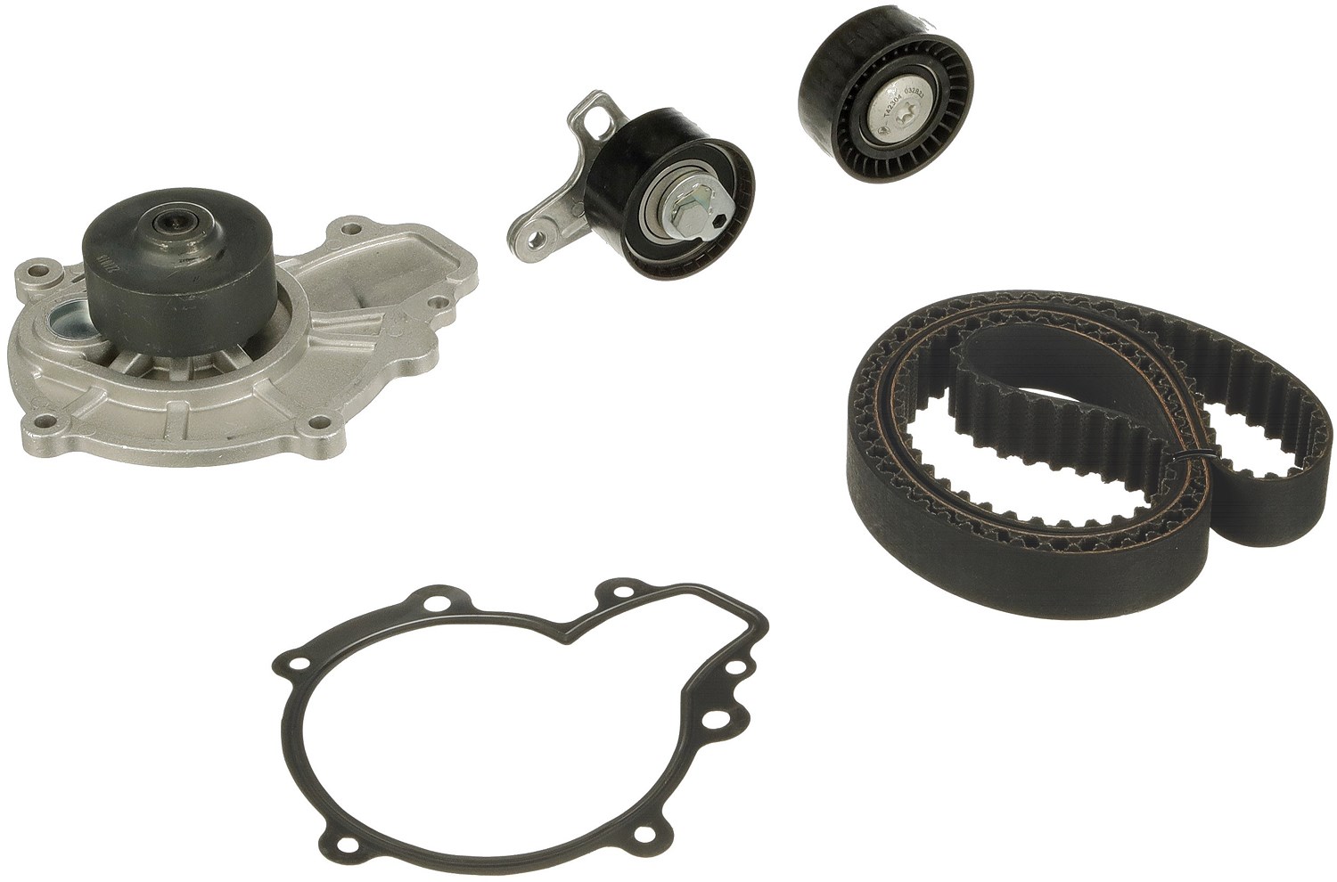Gates Wasserpumpe + Zahnriemensatz [Hersteller-Nr. KP15634XS] für Vauxhall, Chevrolet, Opel