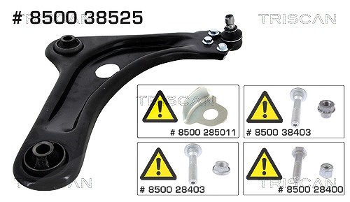 Triscan Lenker, Radaufhängung [Hersteller-Nr. 850038525] für Citroën, Peugeot, Ds