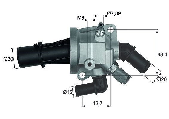 Mahle Thermostat, Kühlmittel [Hersteller-Nr. TI16488] für Ford, Fiat, Lancia