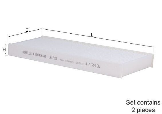 Mahle Filter, Innenraumluft [Hersteller-Nr. LA921/S] für Citroën, Peugeot