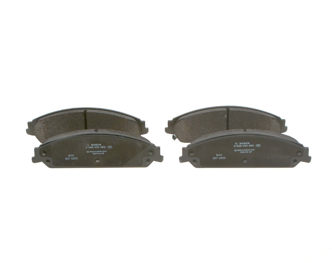 Bosch Bremsbeläge vorne (Satz) [Hersteller-Nr. 0986494483] für Lancia, Chrysler, Dodge