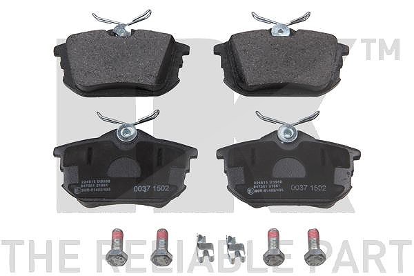 Nk Bremsbelagsatz Hinterachse [Hersteller-Nr. 224815] für Smart, Volvo, Mitsubishi, Proton