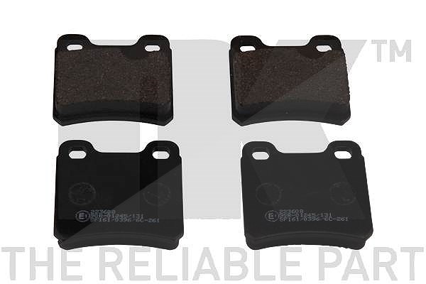 Nk Bremsbeläge hinten [Hersteller-Nr. 223608] für Saab, Vauxhall, Opel