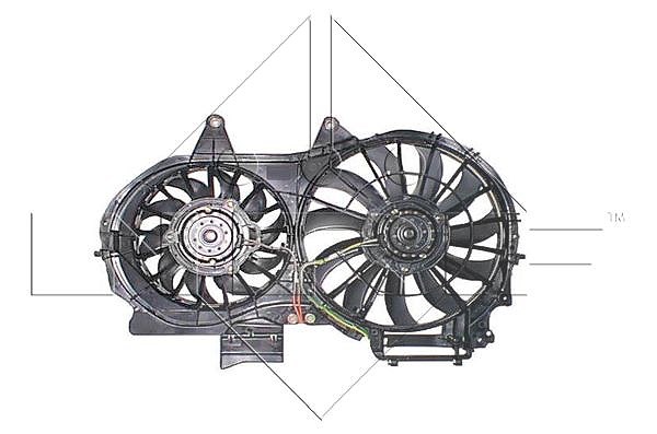 Nrf Lüfter, Motorkühlung [Hersteller-Nr. 47205] für Seat, Audi